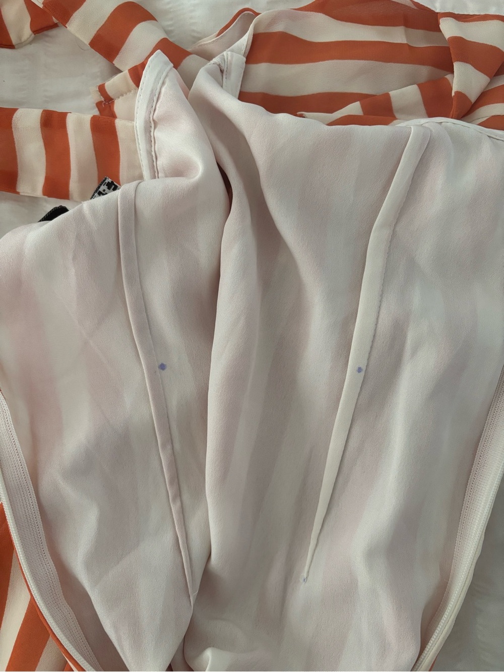 ASOS Striped Maxi Dress in Cream and orange/tan - Picture 15 of 16